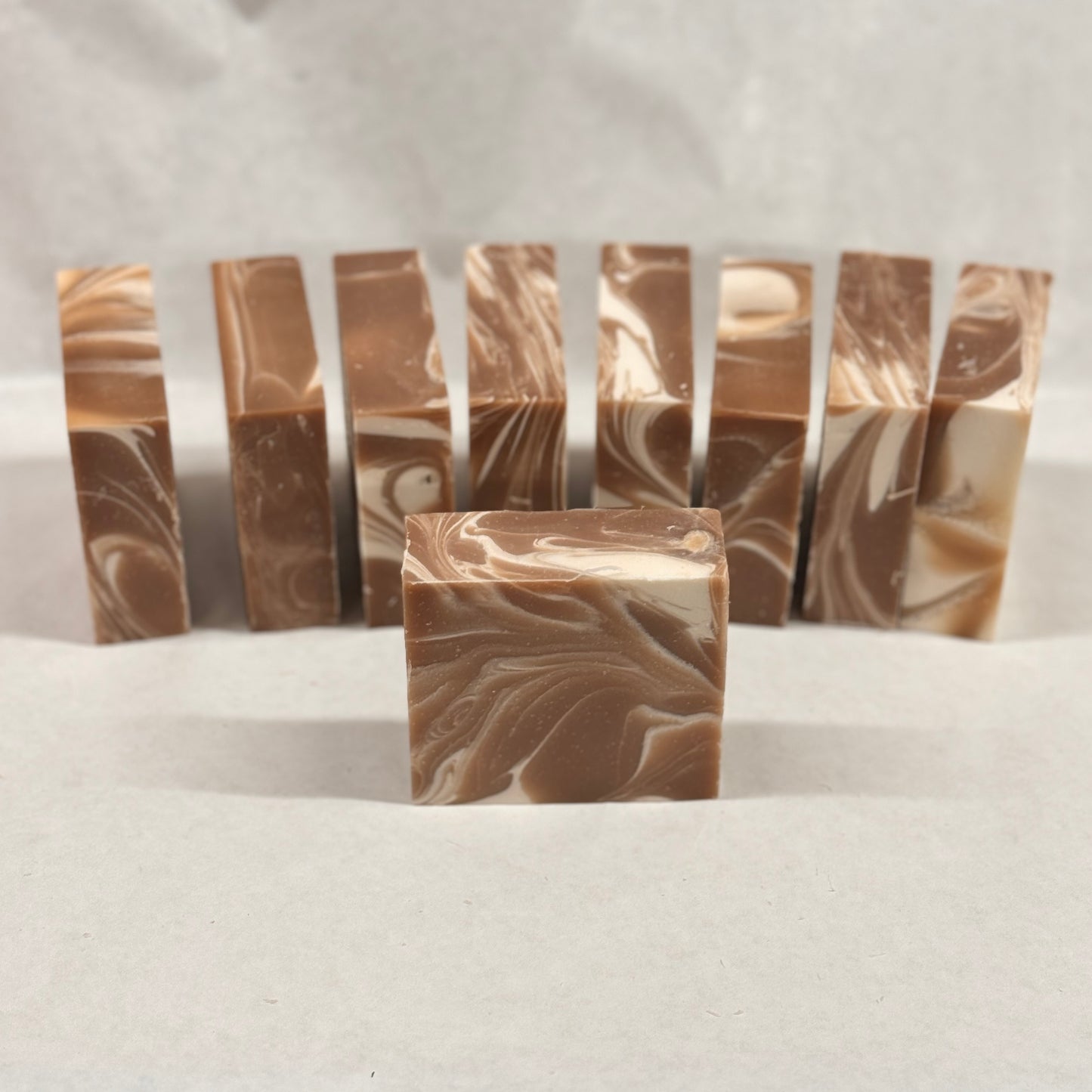 Wholesale Brown Vanilla Bean Soap Loaf - cut into 9 bars