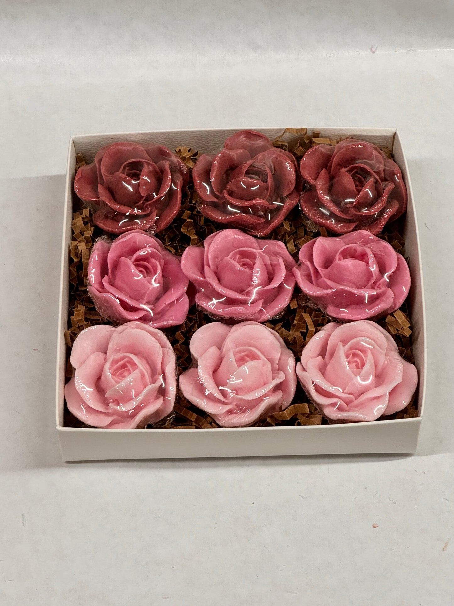 Romantic Roses soap gift set for her thank you gift Mother’s Day 9 soap rose gift box
