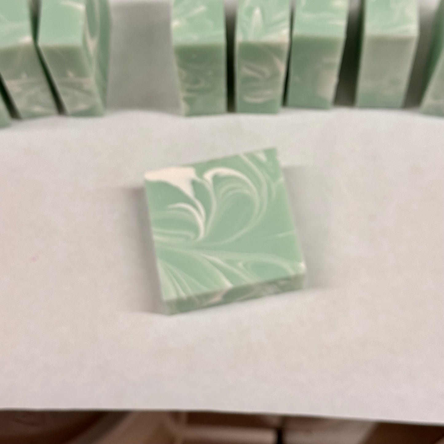 Wholesale Spearmint Eucalyptus Soap Loaf - cut into 9 bars