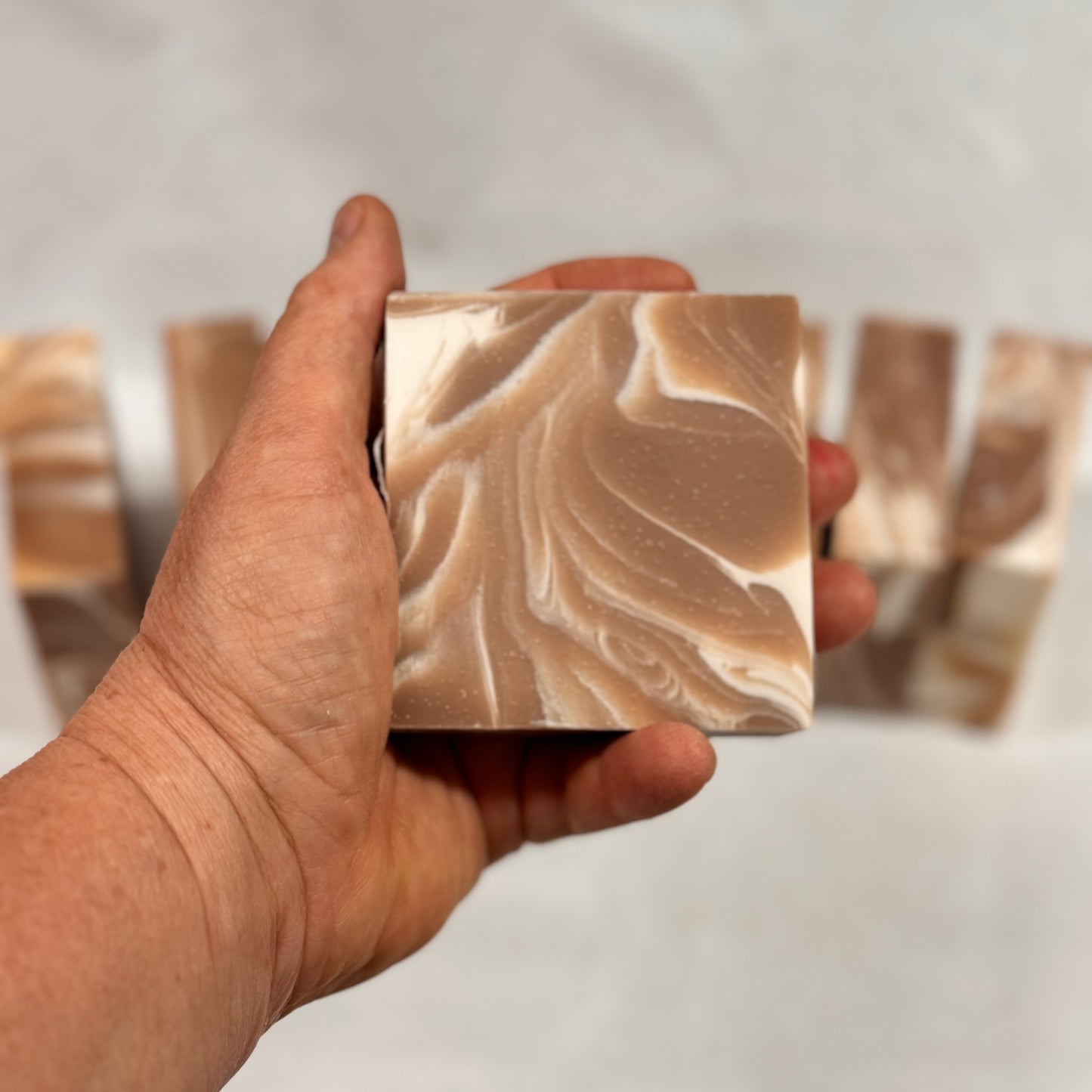 Wholesale Brown Vanilla Bean Soap Loaf - cut into 9 bars