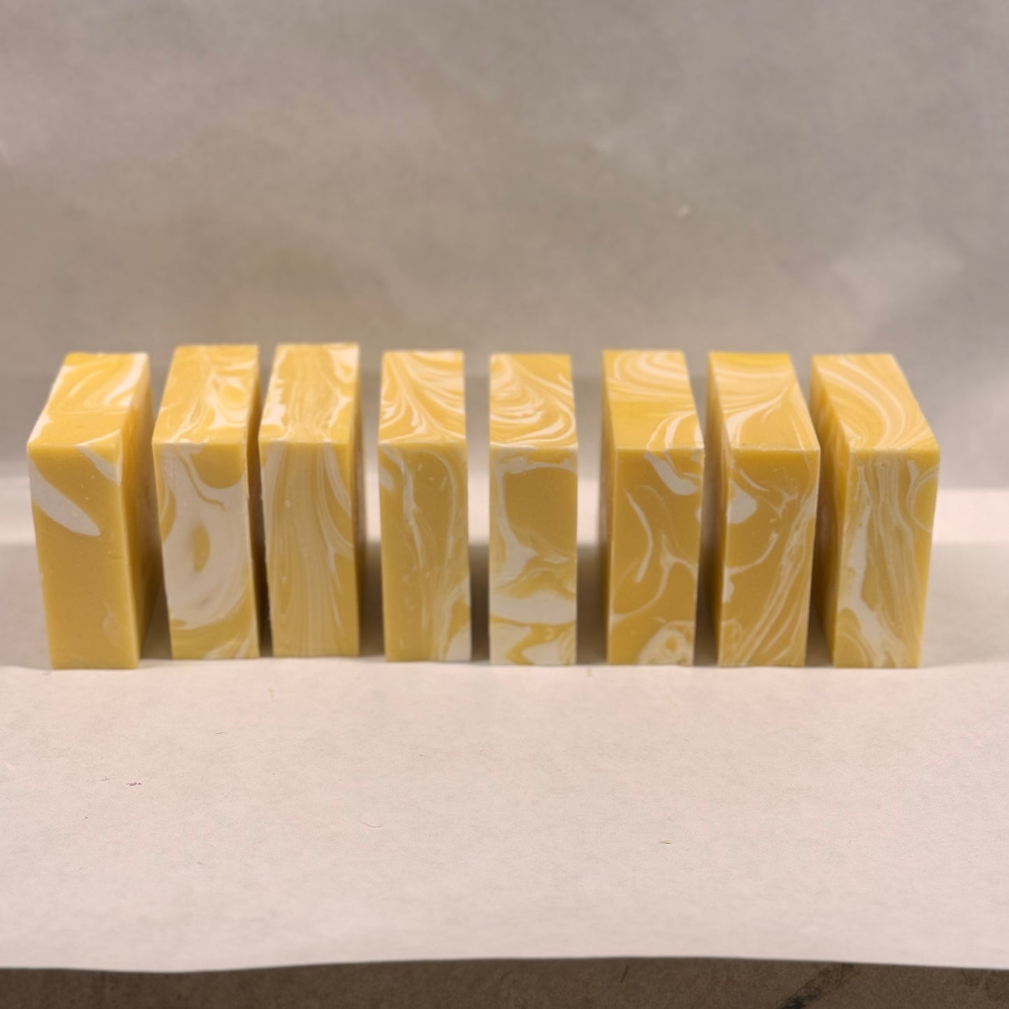 Wholesale Yellow Lemongrass Soap Loaf - cut into 9 bars