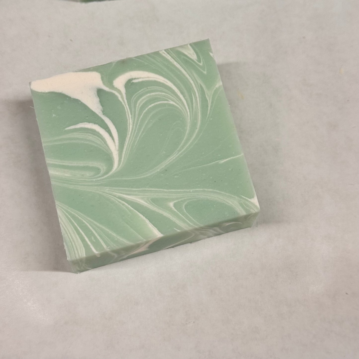Wholesale Spearmint Eucalyptus Soap Loaf - cut into 9 bars