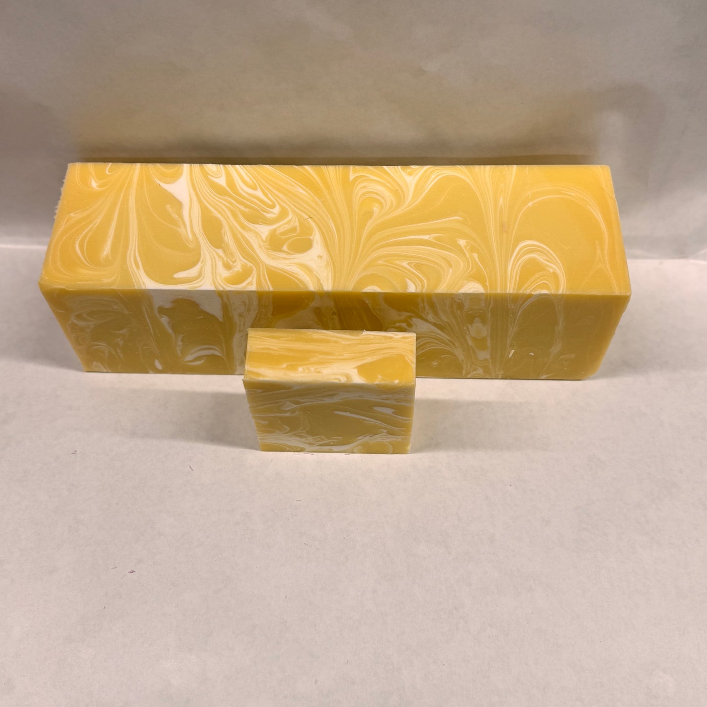 Wholesale Yellow Lemongrass Soap Loaf - cut into 9 bars