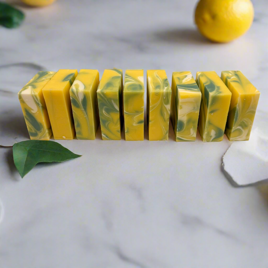 Wholesale Lemon Soap Loaf - cut into 9 bars