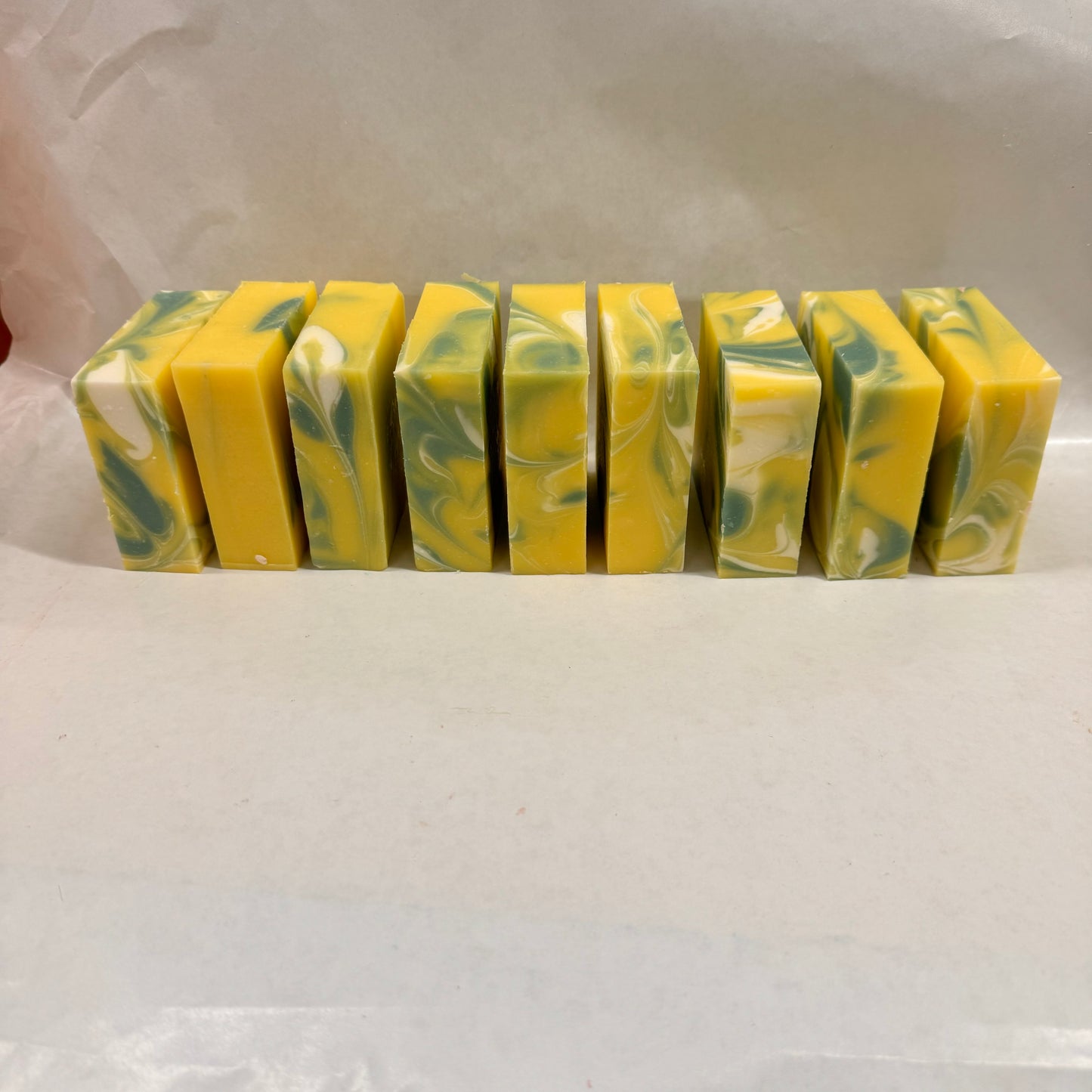 Wholesale Lemon Soap Loaf - cut into 9 bars