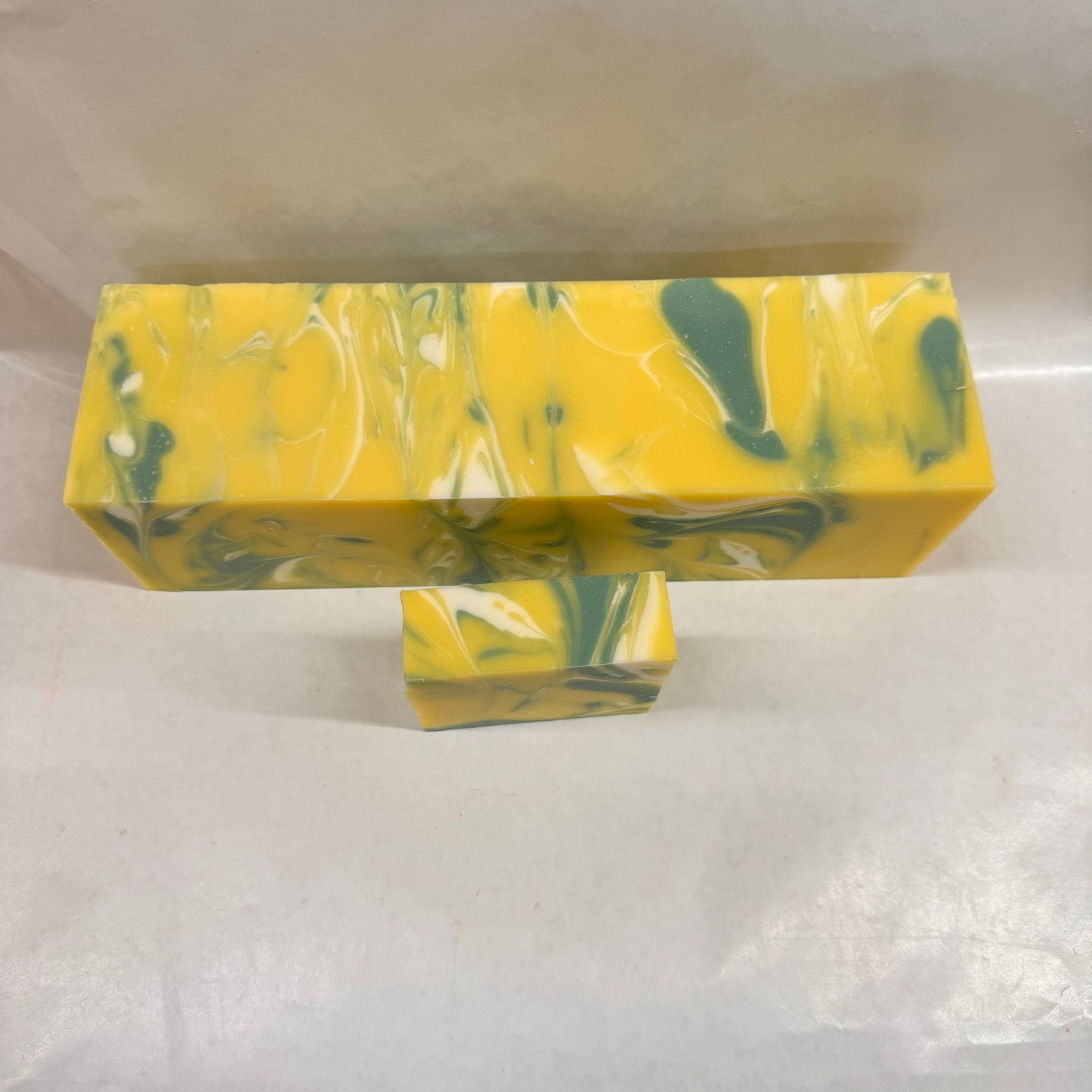 Wholesale Lemon Soap Loaf - cut into 9 bars