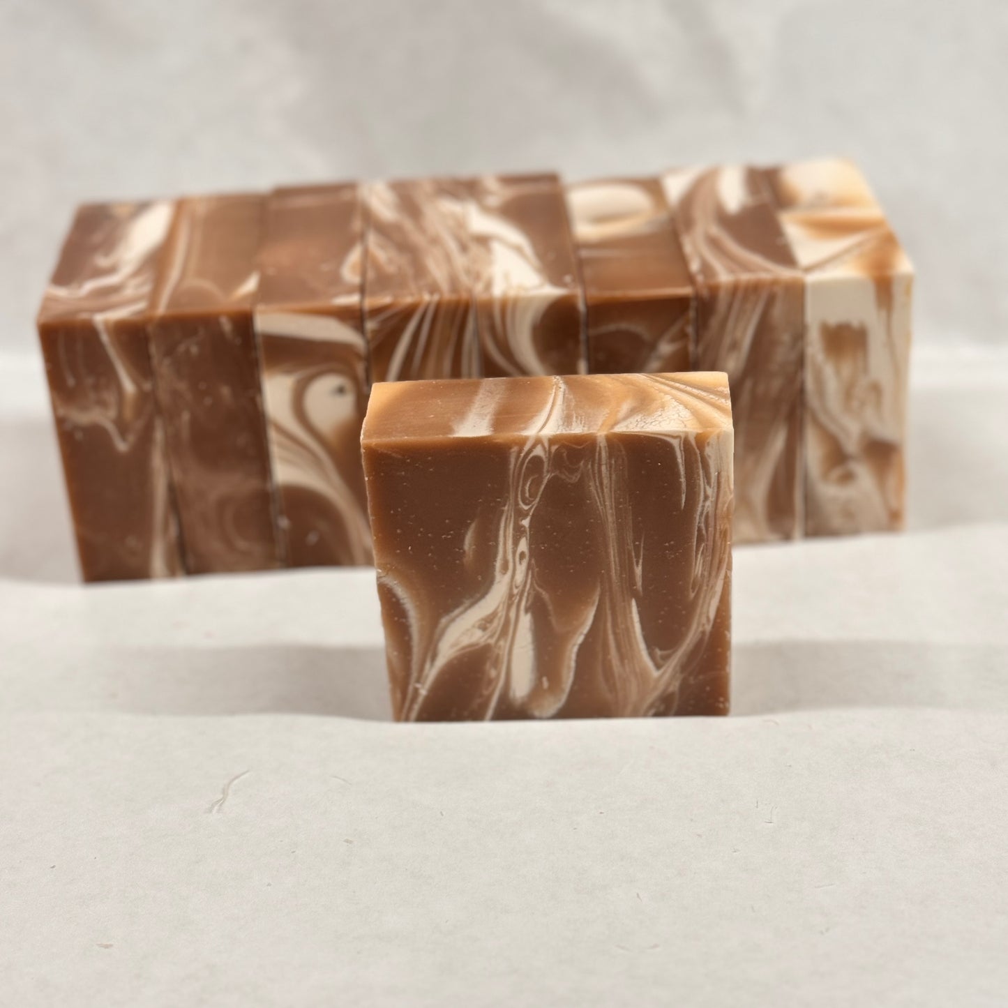 Wholesale Brown Vanilla Bean Soap Loaf - cut into 9 bars