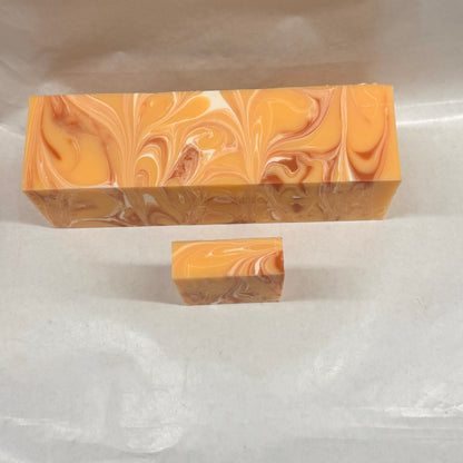 Wholesale Orange Mimosa Soap Loaf - cut into 9 bars