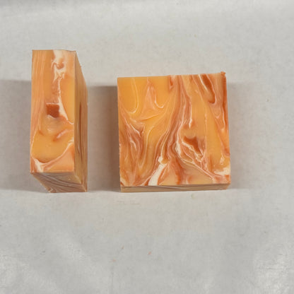 Wholesale Orange Mimosa Soap Loaf - cut into 9 bars