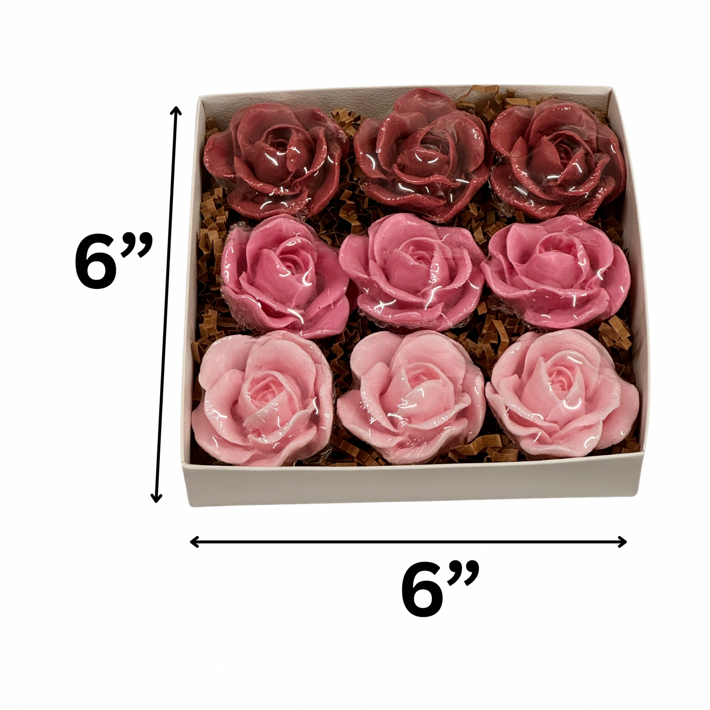 Romantic Roses soap gift set for her thank you gift Mother’s Day 9 soap rose gift box