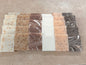 35 neutral tan, white, beige and brown mini soaps