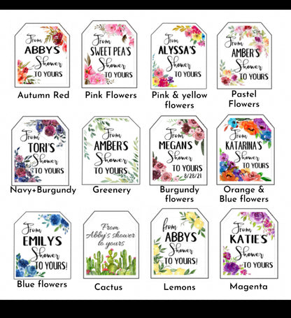 Twine wrapped Mini Soap Party Favors with custom tags
