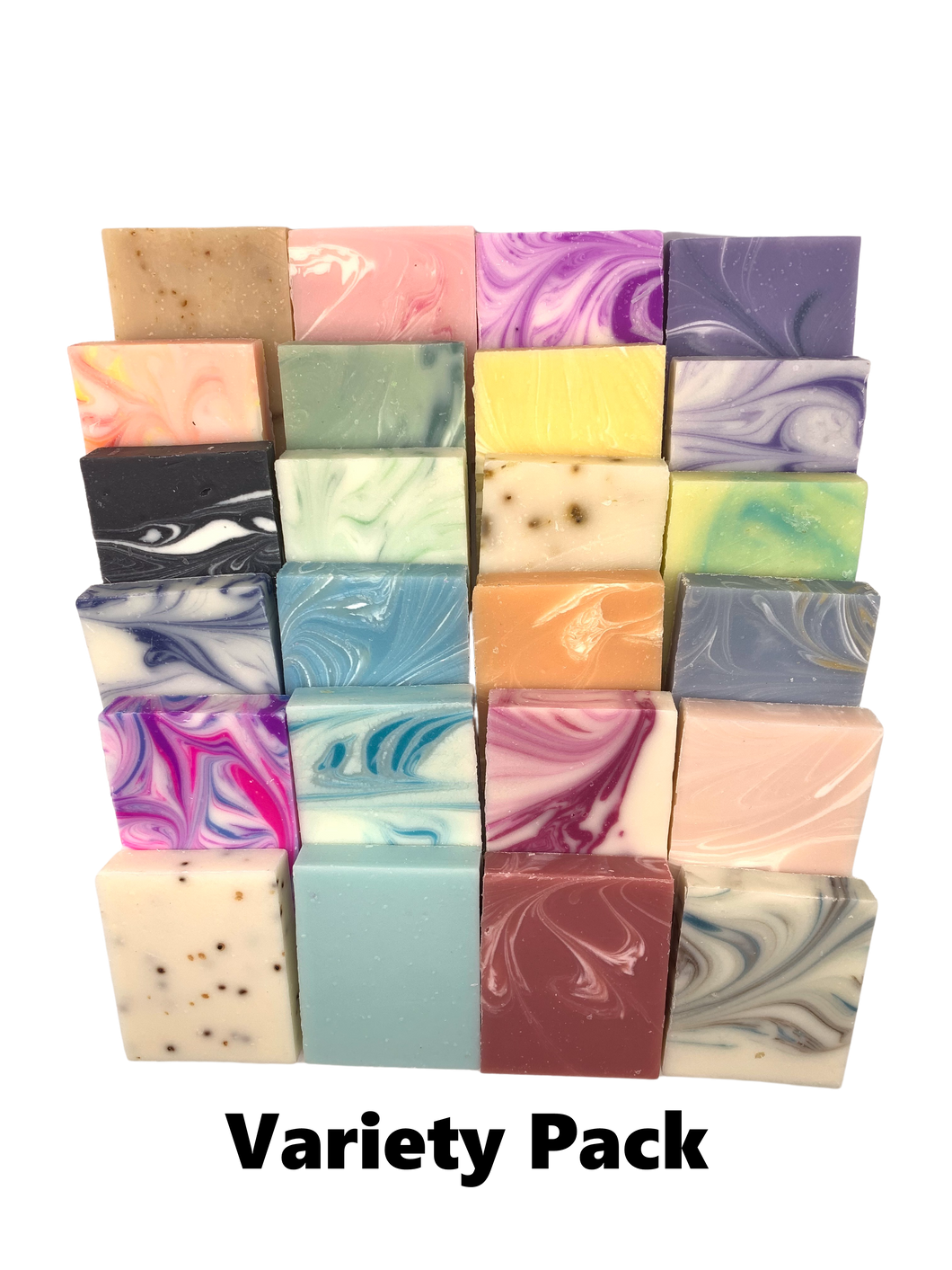 100 Unwrapped mini soaps - assorted or your choice of colors