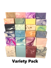 Load image into Gallery viewer, 60 Unwrapped mini soaps - assorted or your choice of colors
