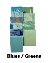 Load image into Gallery viewer, 35 Unwrapped mini soaps - assorted or your choice of colors
