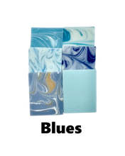 Load image into Gallery viewer, 75 Unwrapped mini soaps - assorted or your choice of colors
